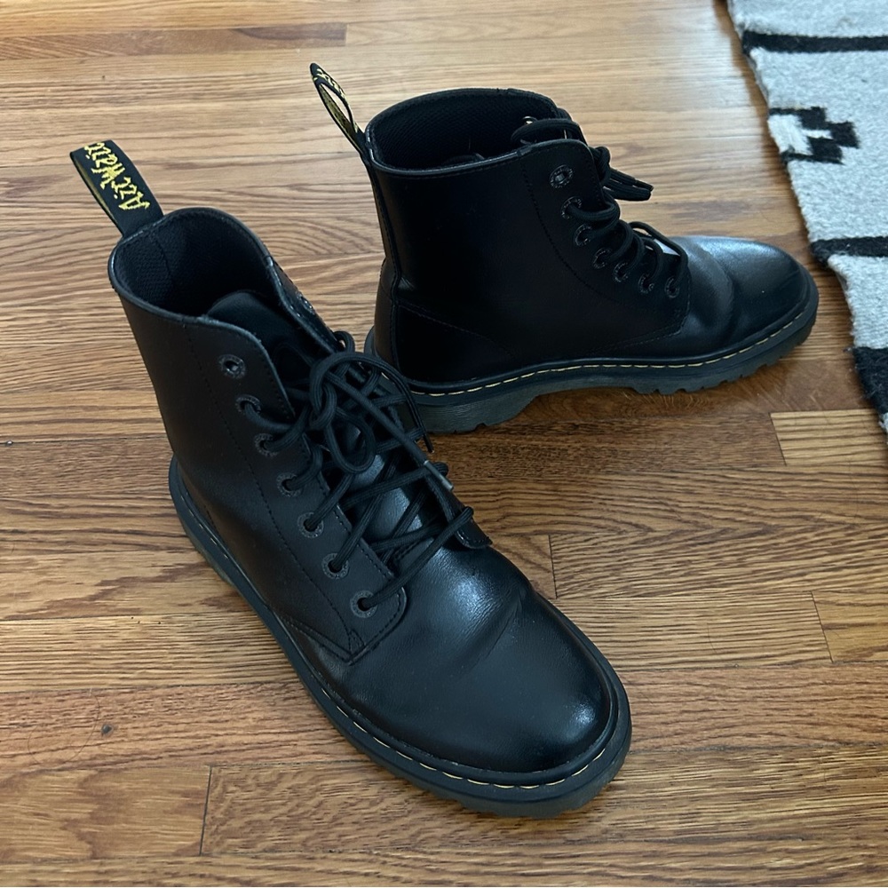 Dr. Martens Luana Black Leather Boots